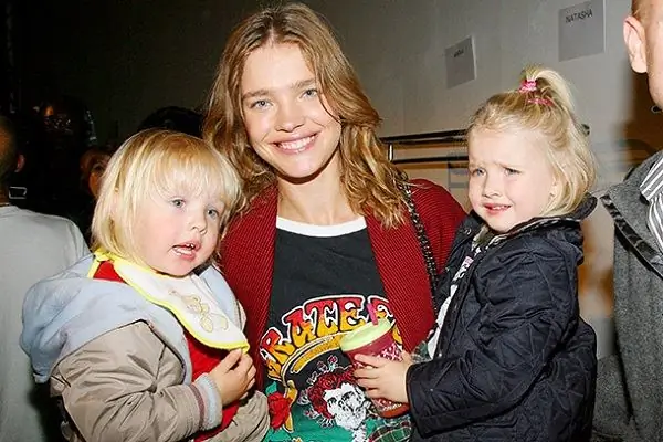 Model Natalia Vodianova and her children