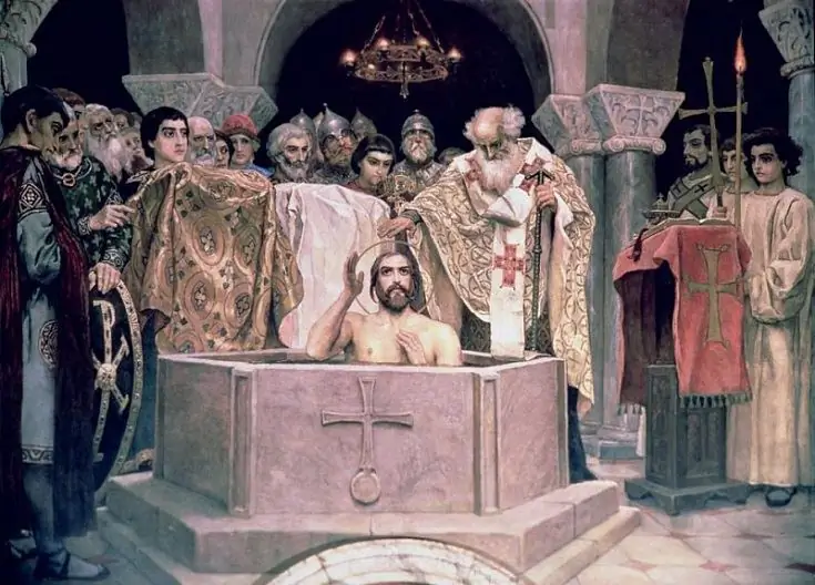 Viktor Vasnetsov. Krštenje velikog vojvode Vladimira. 1885-1896 Viktor Vasnetsov. Krštenje velikog vojvode Vladimira. 1885-1896