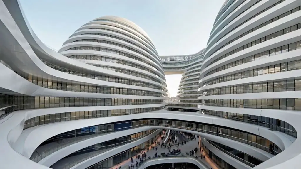 Zaha Hadid. Galaxy SOHO-kompleks i Beijing. Kina Zaha Hadid. Galaxy SOHO-kompleks i Beijing. Kina