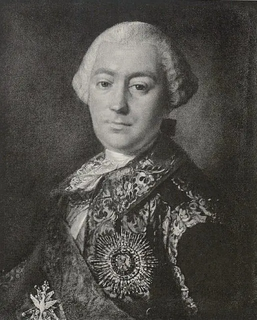 Retrato de Alexander Ivanovich Shuvalov. Artista Pietro Antonio Rotary