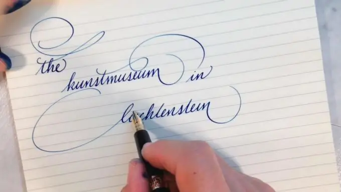 Calligraphy ballpoint pen