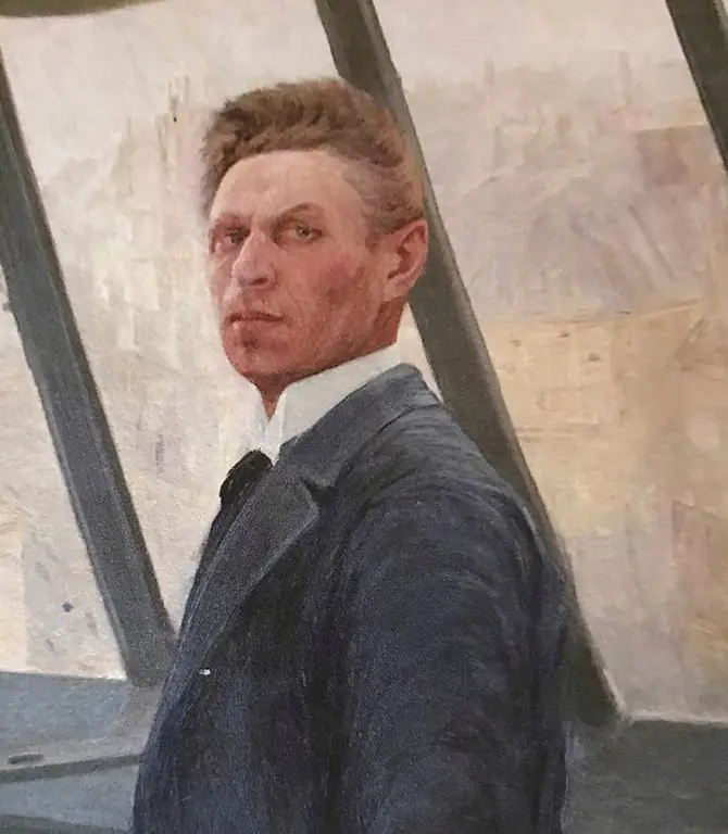 Zelfportret. Kunstenaar Konstantin Kuznetsov