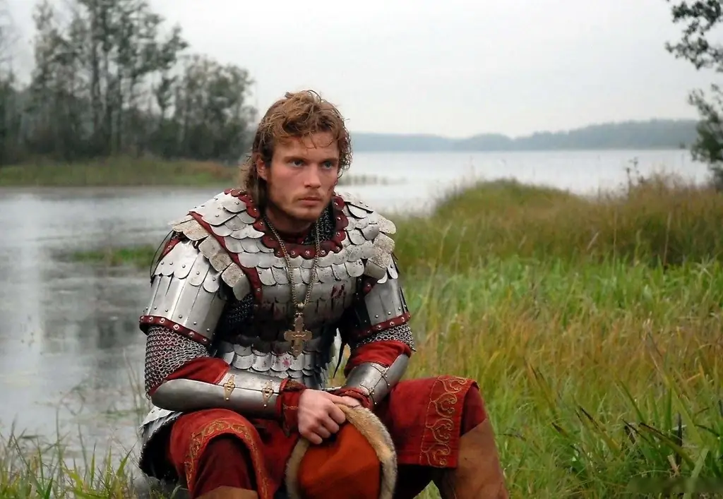 Anton Pampushny ในภาพยนตร์เรื่อง "Alexander. การต่อสู้ของเนวา "